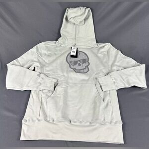 Swag Golf Hoodie Pullover Stacked Dripping Skulls Medium Gray 100% Cotton